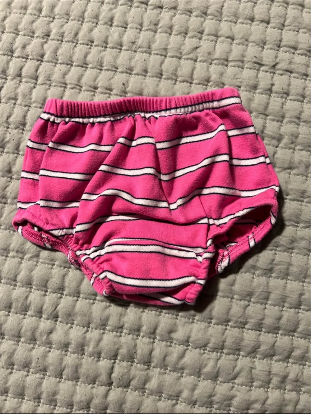 Ralph Lauren Pink & White Striped Baby Bloomers
